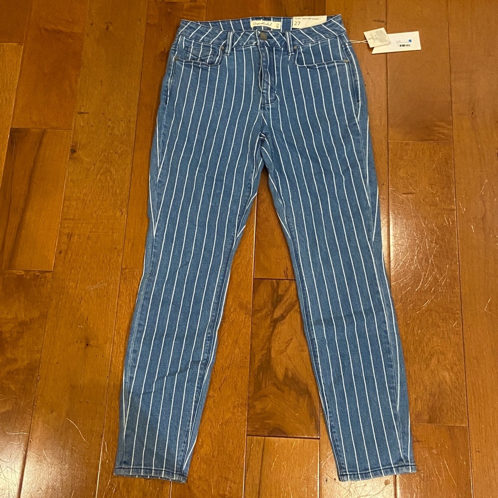 Unpublished | Olivia High Rise Skinny Jeans retro railway